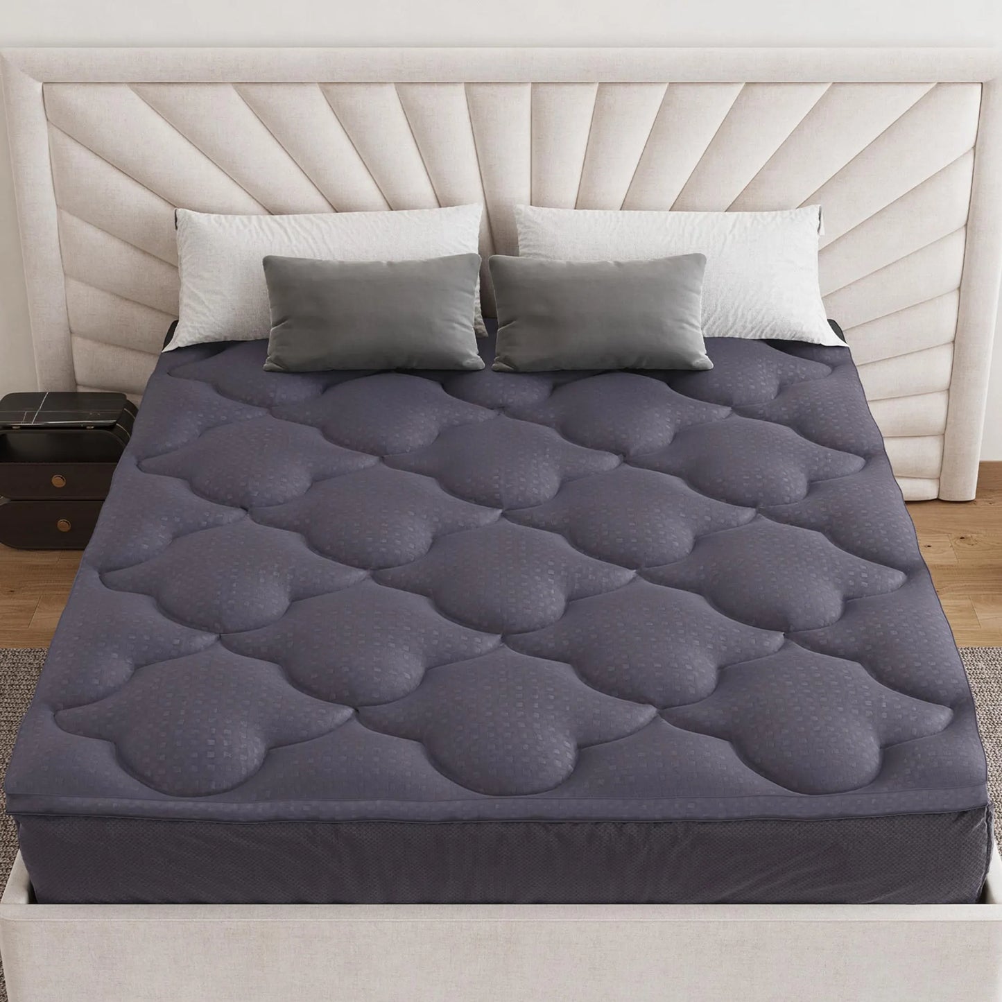 Dark Cotton Full Double Mattress Topper