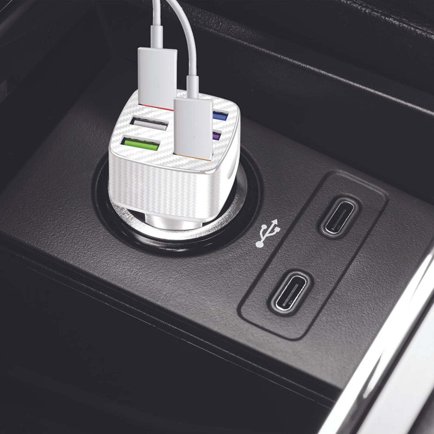12V USB-A 18 Watt Car Charger - White
