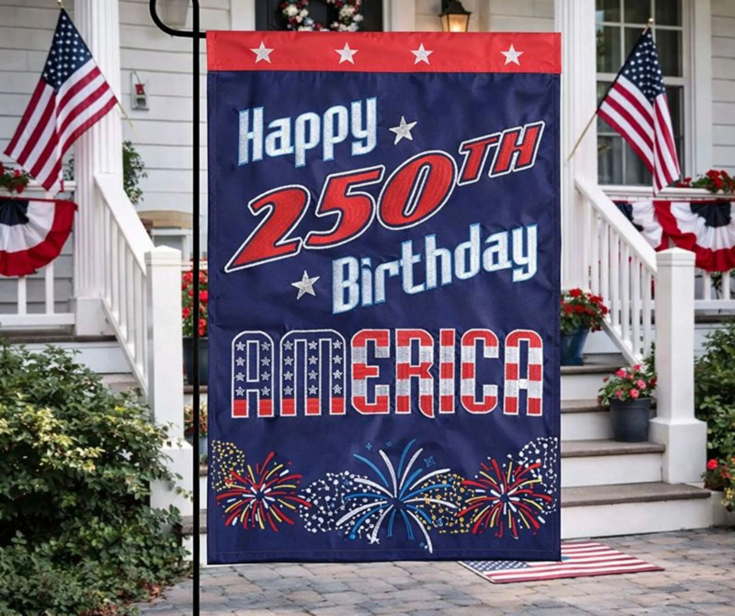 Flag Happy 250 Birthday America