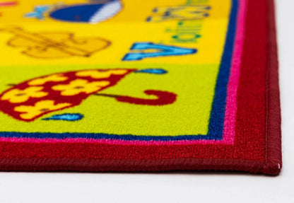 Alphabet Animals Kids Fun Play Mat Reversible Rug