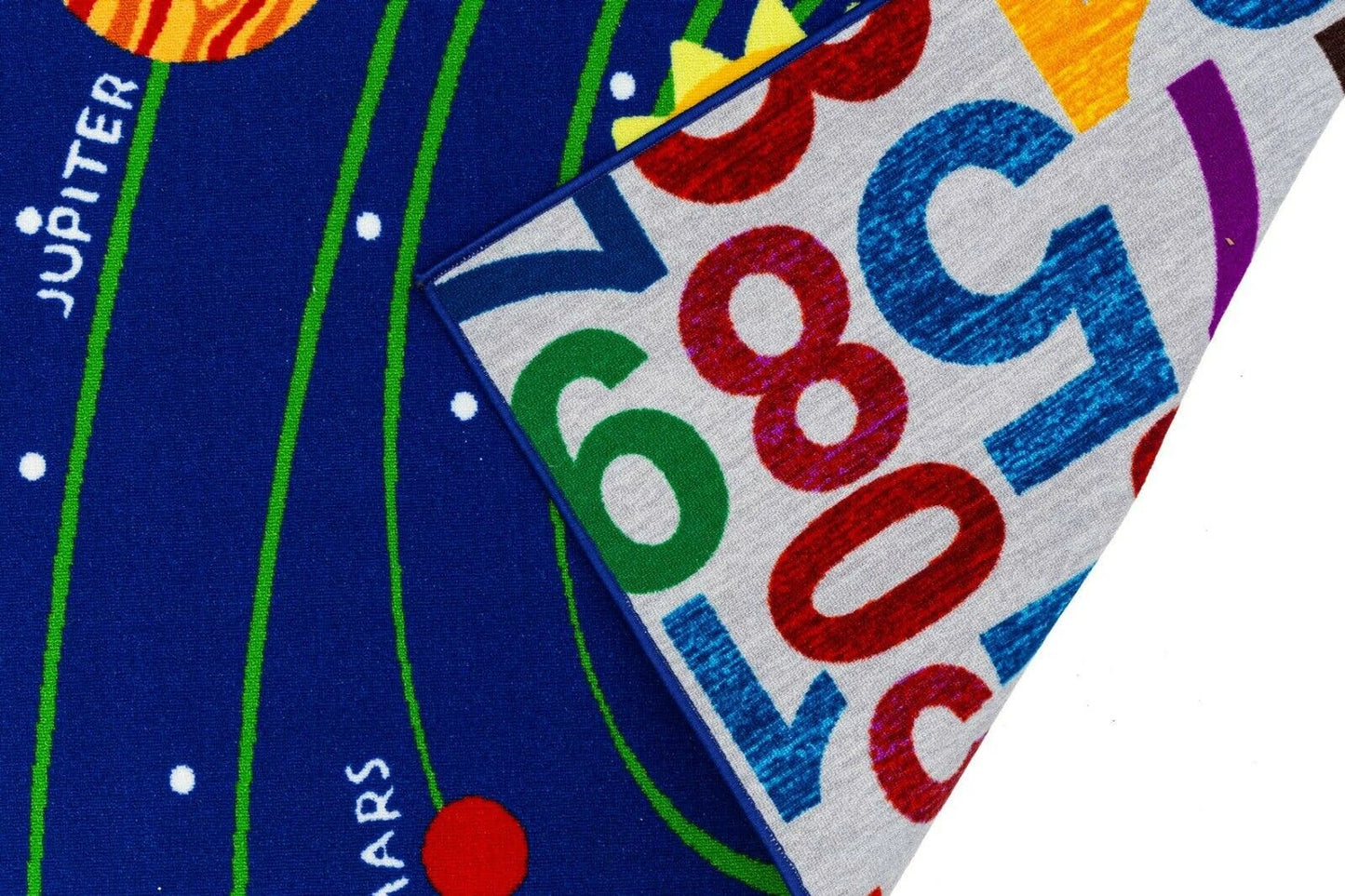 Educational Planets Numbers Reversible Play Mat Rug