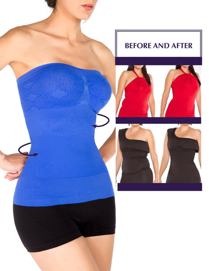 T Exterior Use Seamless Shapewear Strapless Tank
