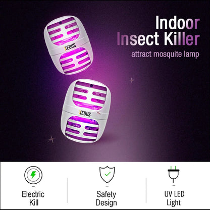 Bug Zapper Indoor Plug in Mosquito Killer lamp Insect Trap Electric Insect Repellent Pest Control for Bedroom Kitchen Office Home