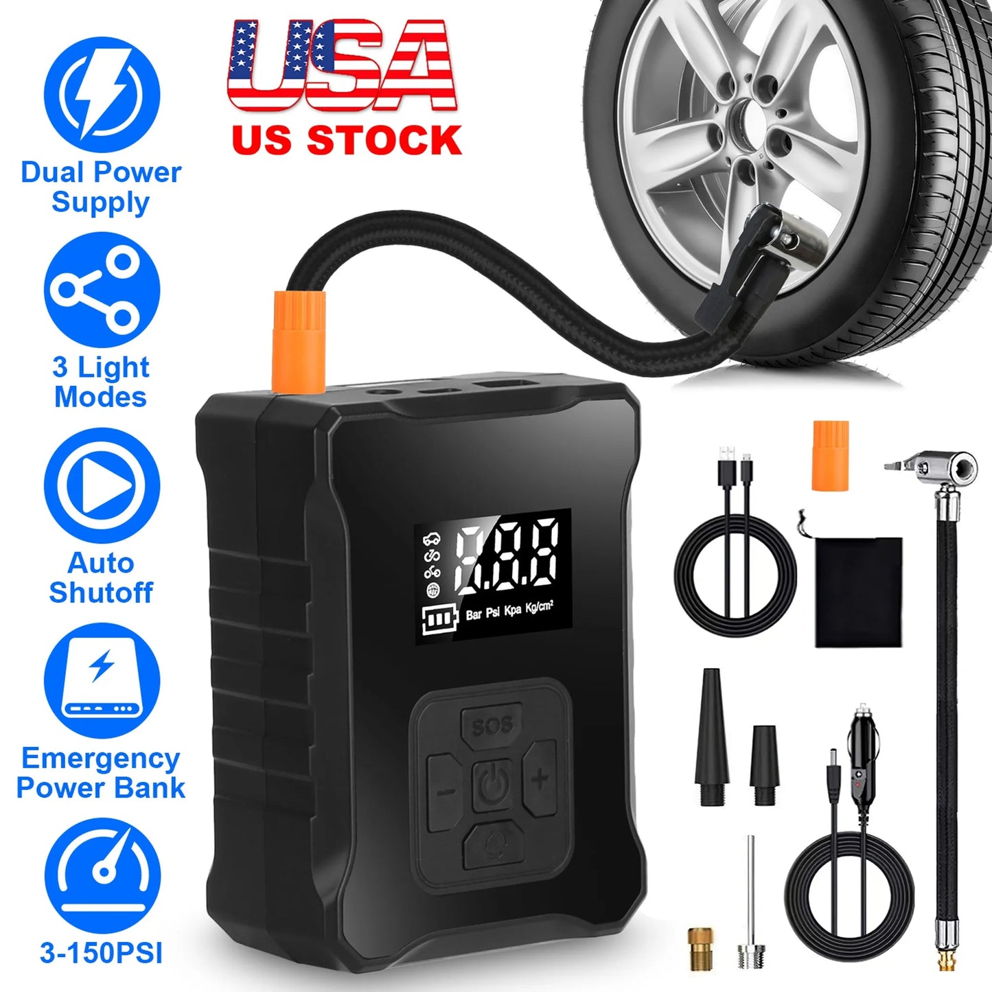 150PSI Cordless Tire Inflator