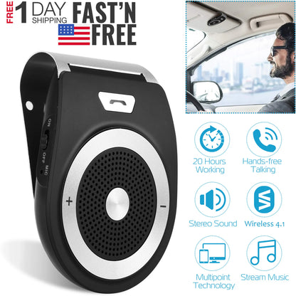 Car Wireless Speakerphone Wireless V4.1 In-Car Speaker