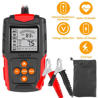 12V 24V Car Battery Tester Automotive Cranking Charging