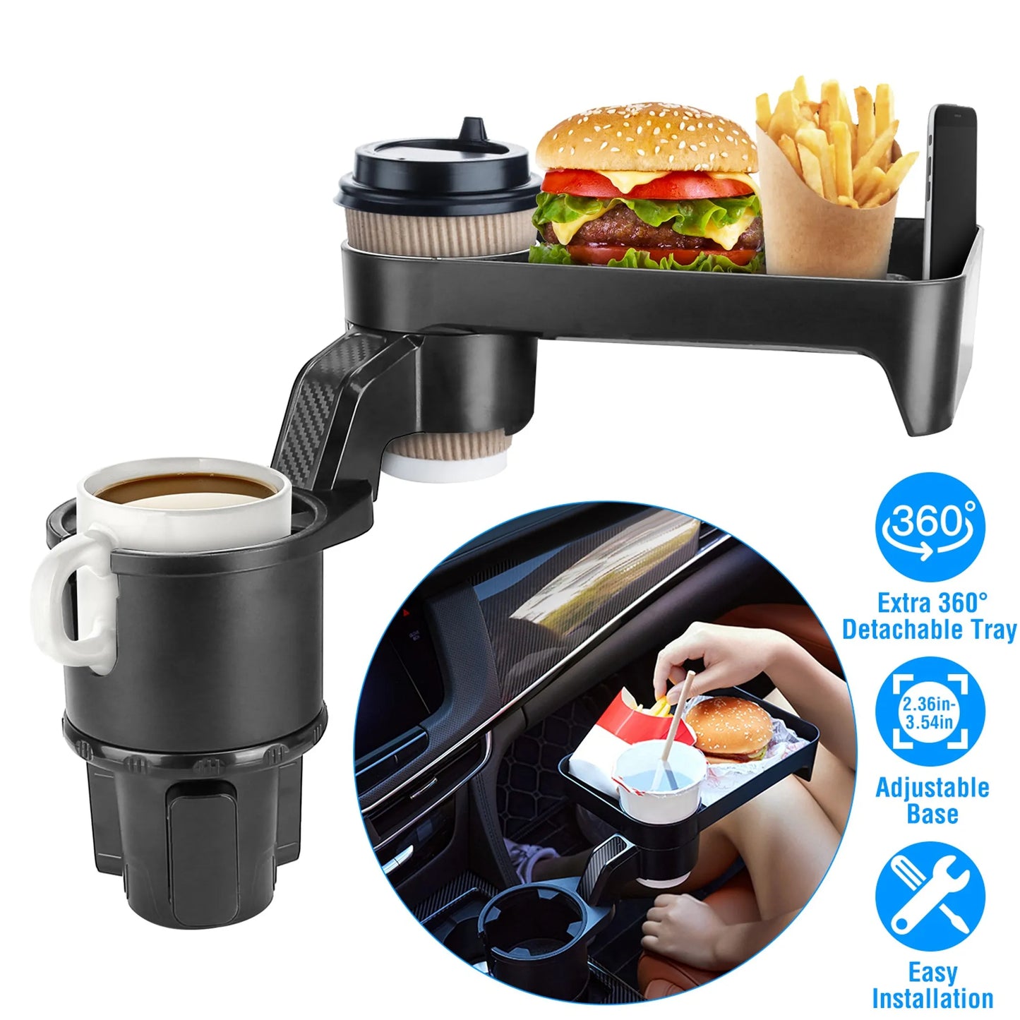 Car Cup Holder Tray