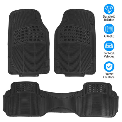 3Pcs Automotive Floor Mats Set