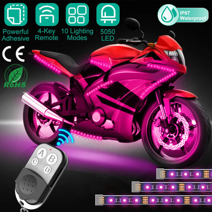 6Pcs Motorcycle LED Light