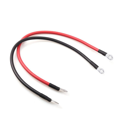 2Pcs 2 AWG Gauge Copper Battery Cables Car