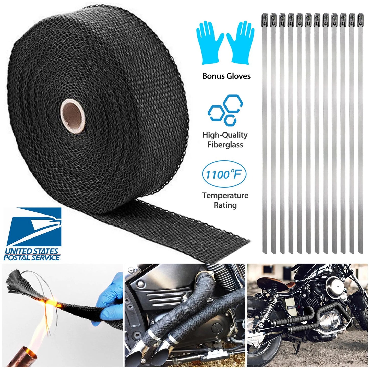 2" 50FT Exhaust Heat Wrap