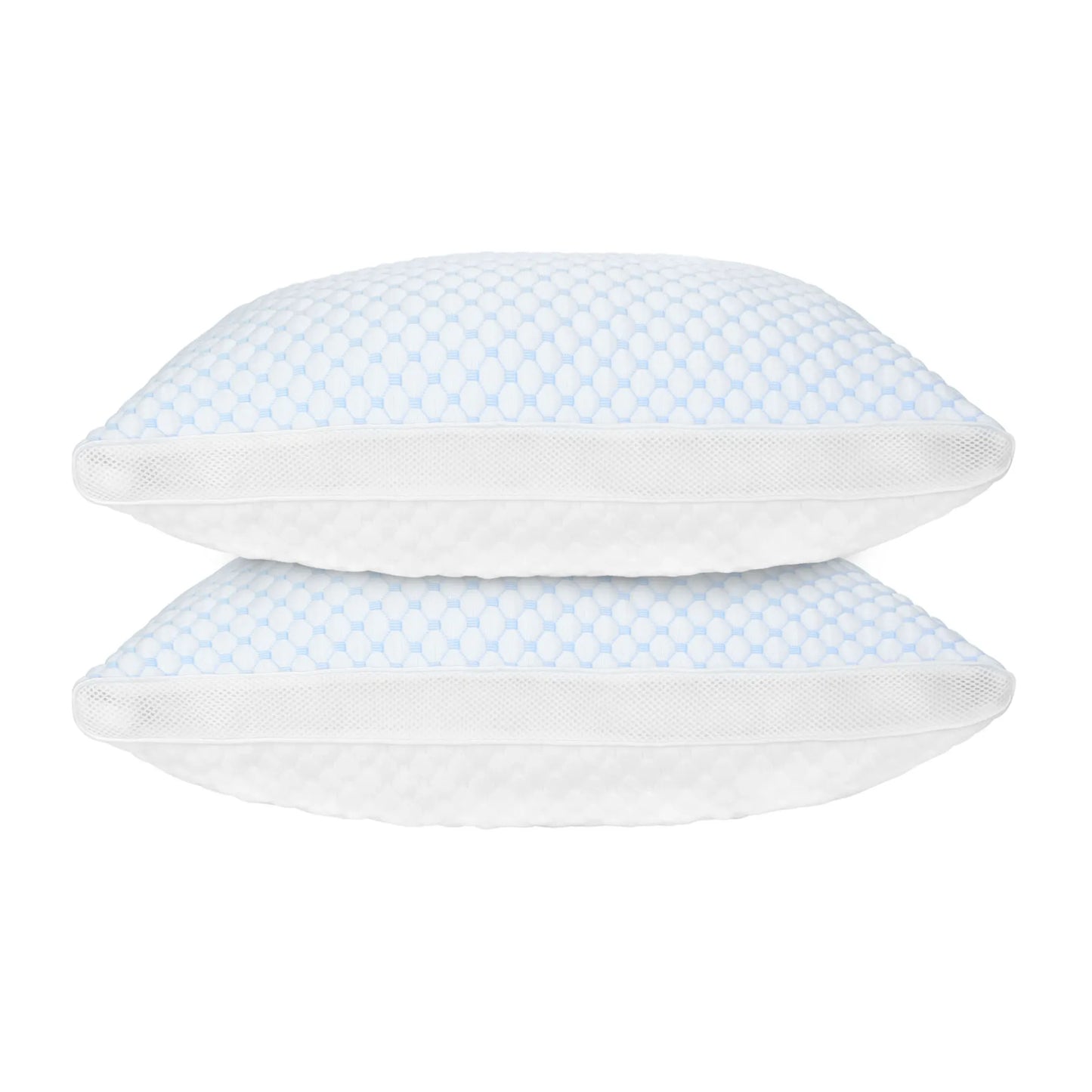 2 Pack Shredded Memory Foam Pillows Adjustable Cool Pillows