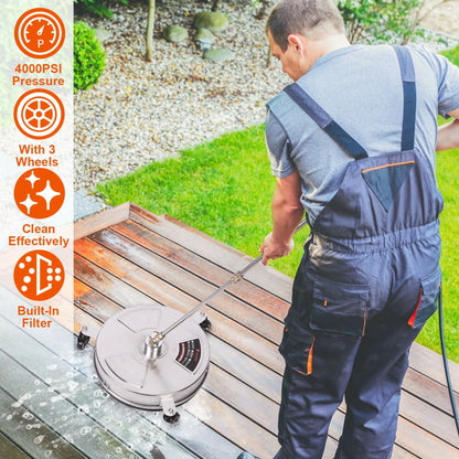 15in High Pressure Washer Flat Surface Cleaner