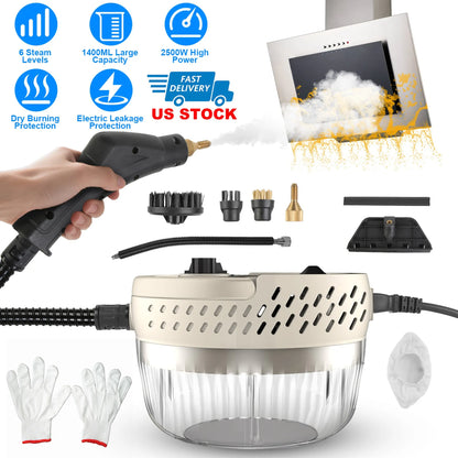 2500W Handheld High Temperature and Pressure Steamer Cleaner