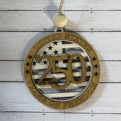 250 Years of Freedom Commemorative Charm/Ornament