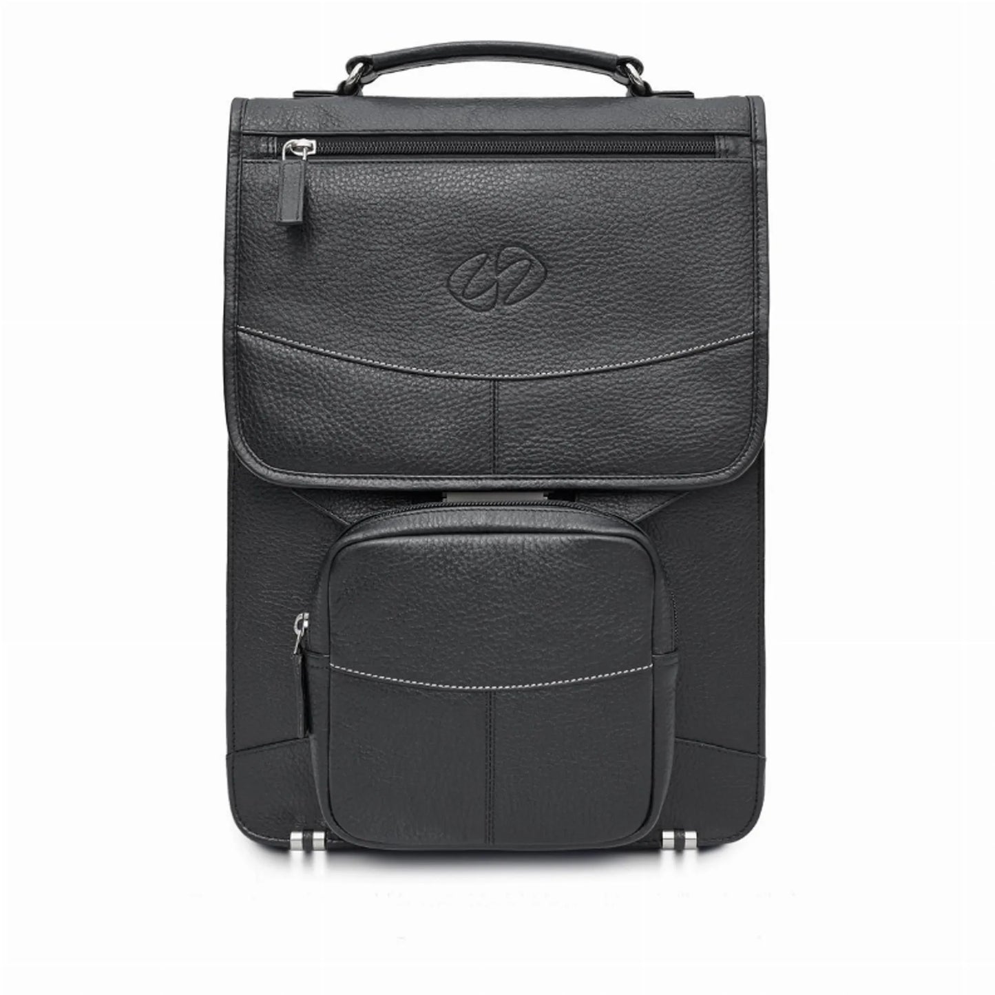 MacCase Premium Leather Vertical BriefCase Backpack