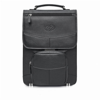 MacCase Premium Leather Vertical BriefCase Backpack