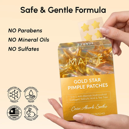 Gold Star Pimple & Acne Patches